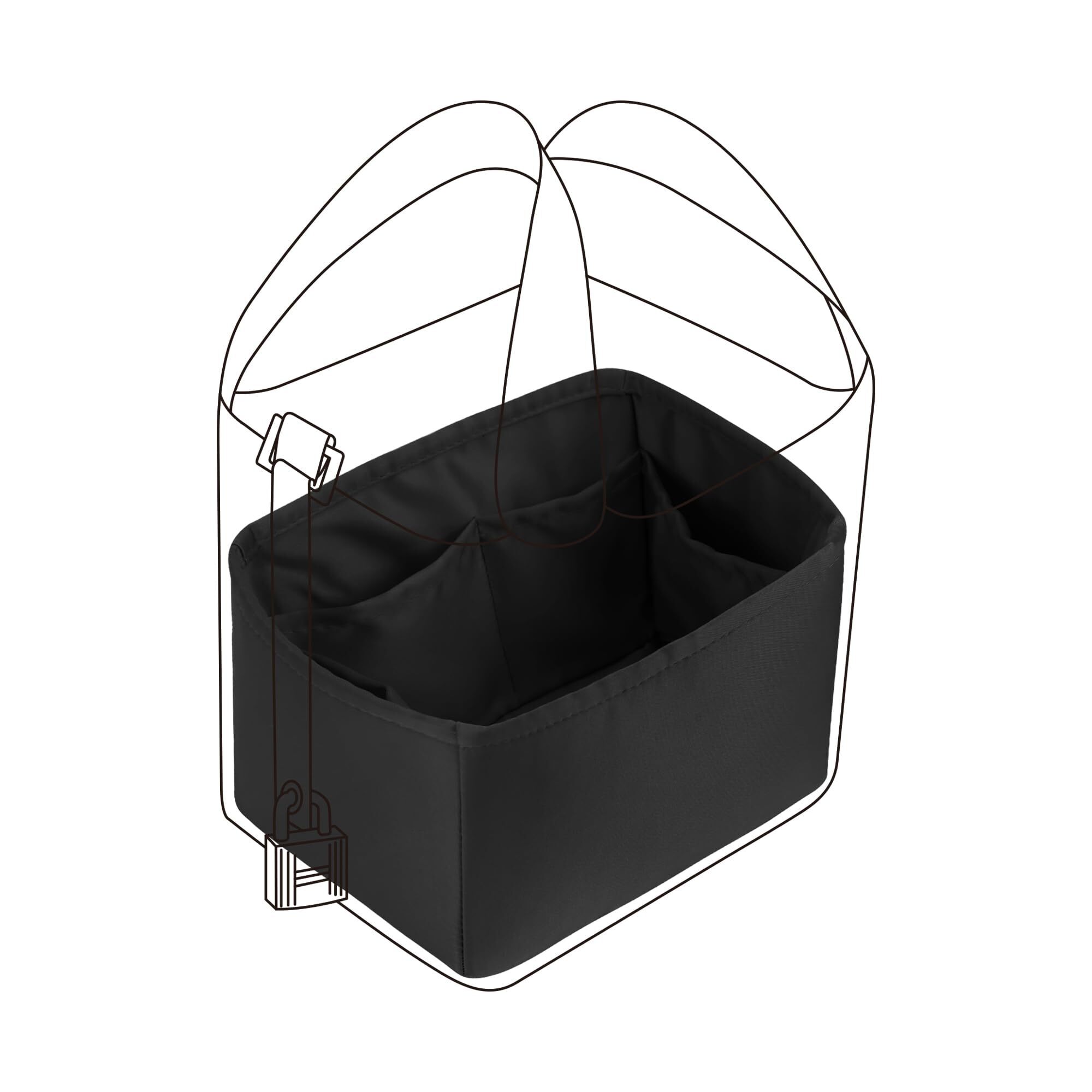 4202 Purse Organizer Silky Smoothsilkluxury Handbag Tote In Bag Shapers